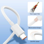 Xiaomi Mi 120W GaN HyperCharge Turbo Charge Adapter with Cable - Image 2